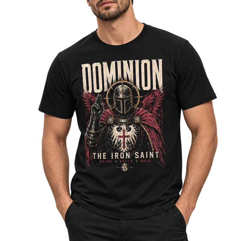 DOMINION — The Iron Saint t-shirt