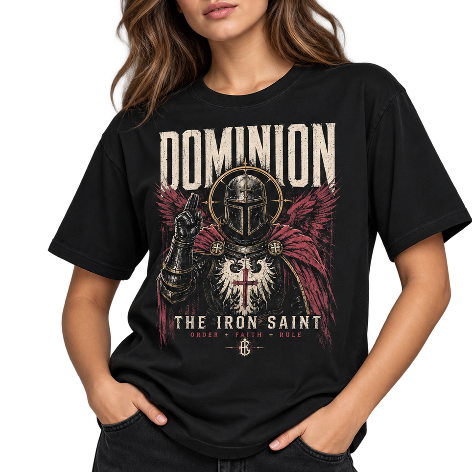 DOMINION — The Iron Saint t-shirt