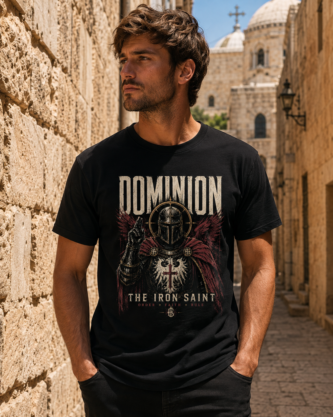 DOMINION — The Iron Saint t-shirt